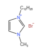 1-十二烷基-3-甲基咪唑溴鹽結構式
